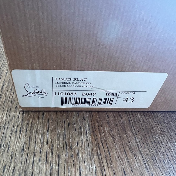 Christian Louboutin Black Orlando Flat Spiked Sneakers - Picture 14 of 16